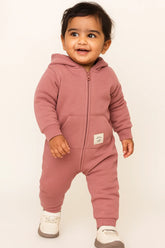Casual and Cute Ribbed Knit Purple Body Suit